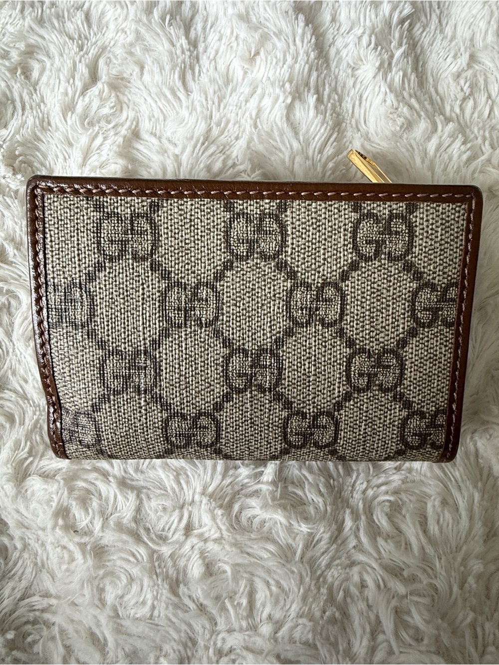 Gucci Signature GG Canvas Horsebit Card Holder - Brown/Beige - Picture 2 of 6